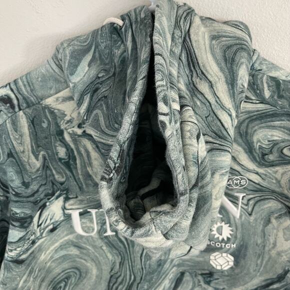 Scotch & Soda Blue Marbled UNSEEN Graphic Hoodie Sweatshirt - Picture 6 of 8